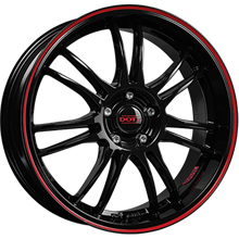 billede af alufælge DOTZ TUNING Shift Pinstripe Red
