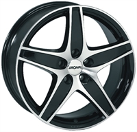 RONAL R48 BLACK POLISHED