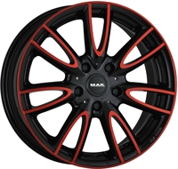 MAK JACKIE ANODIZED RED BLACK 