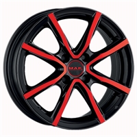 MAK MILANO 4 BLACK - RED 