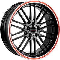 BORBET CW2 BLACK RED LINE