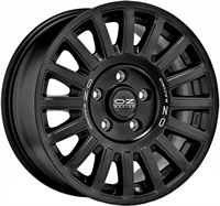 OZ RALLY RAID  MATT BLACK SILVER LETTERING 
