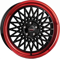  B BLACK RED 
