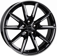  LX18 MATT BLACK - SILVER SPOKE 