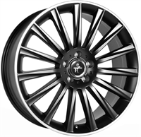  KT18 TURBO MATT BLACK - LIP POLISHED 