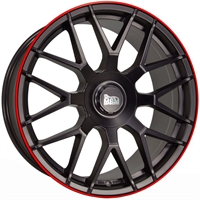  GT1 MATT BLACK - RED LIP 