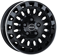 MAK OVERLAND GLOSS BLACK MIRROR RING 