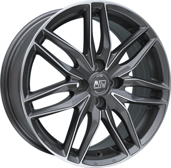 24 GUN METAL POLIERT