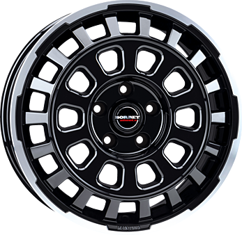 CW7 BLACK RIM POLISHED GLOSSY