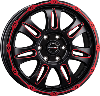 CW8 RED RIM WINDOW POLISHED MATT