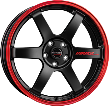 DB8GT2 BLACK MATT RIM RED