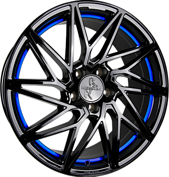 KT20 FUTURE BLACK PAINTED BLUE INSIDE