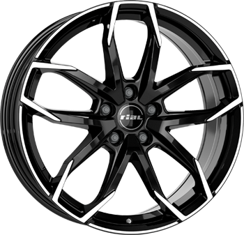 LUCCA DIAMANT-SCHWARZ FRONTPOLIERT