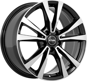 M12X DIAMANT-SCHWARZ-FRONTPOLIERT