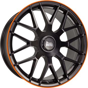 GT1 MATT BLACK LIP ORANGE