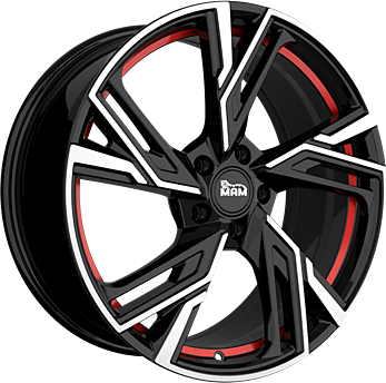 RS5 BLACK FRONT POLISH RED INSIDE