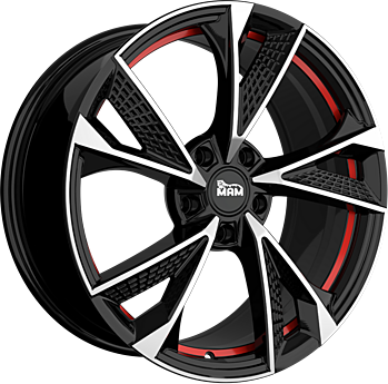 RS6 BLACK FRONT POLISH RED INSIDE