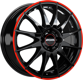 R54 MCR JETBLACK-RED RIM