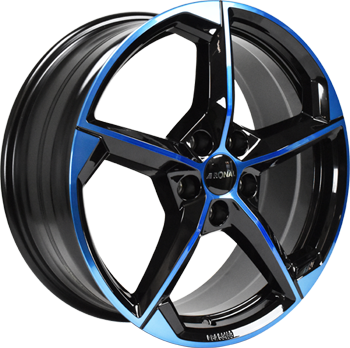 R66 JETBLACK-BLUE TINTED