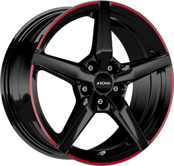 R69 MCR JETBLACK-RED RIM